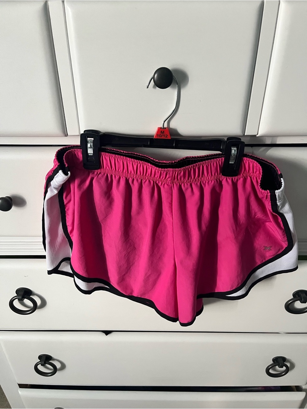 Xersion Hot Pink Athletic Shorts with White & Black Trim